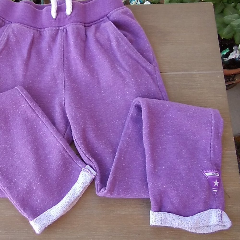 Ruum American Kid's Wear Purple Sweatpants Girls Size 5/6 XS